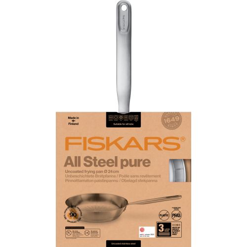 Сковорода Fiskars All Steel pure (24 см) (1065627)