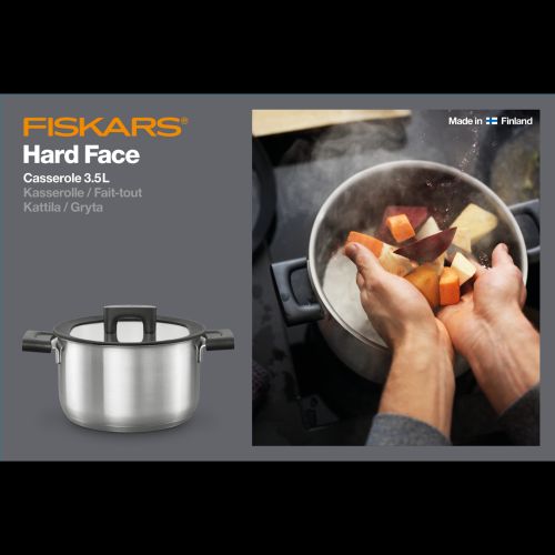 Каструля з кришкою Fiskars Hard Face (3,5 л) (1052240)