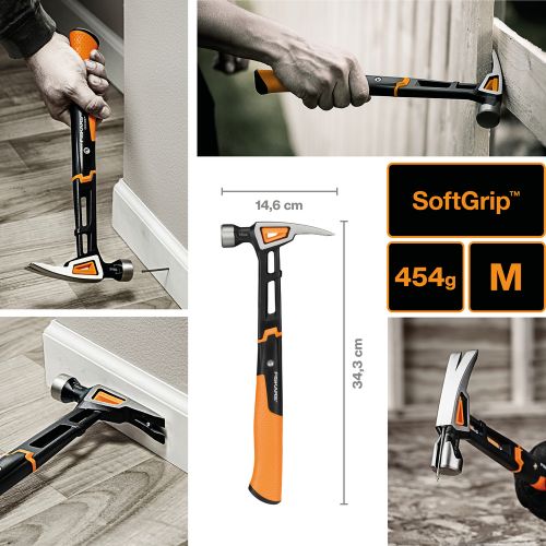 Молоток столярний Fiskars IsoCore (M) (1020213)