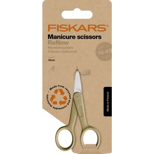 Манікюрні ножиці Fiskars ReNew (10 см) (1062548)