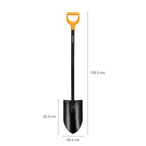 Лопата Fiskars Solid+™ XL з довгою ручкою (1070717)