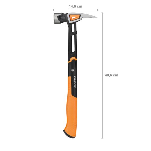 Молоток Fiskars IsoCore (ХХL) із зубчасою головкою (1020216)