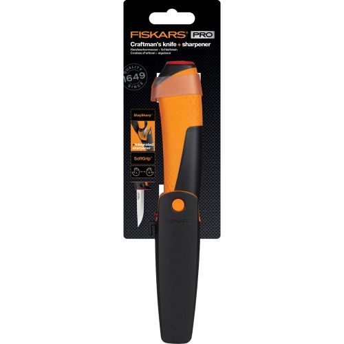 Крафтовий ніж Fiskars Pro з точилом (1023620)