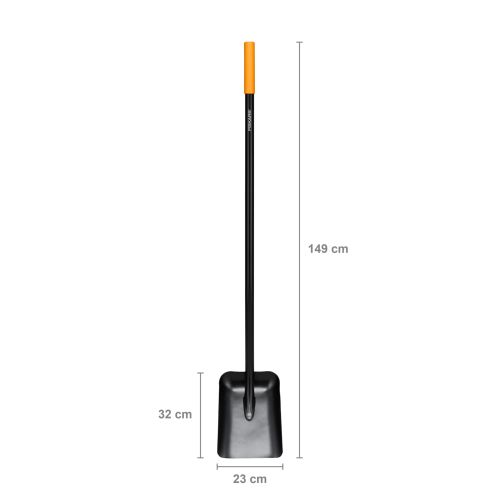 Пряма лопата з довгою ручкою Fiskars Solid™ (1066720)